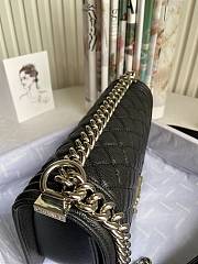 Chanel Leboy 2022 Black Bag 24K Gold-Plated Silver Hardware 67086 Size 25 cm - 3