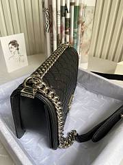 Chanel Leboy 2022 Black Bag 24K Gold-Plated Silver Hardware 67086 Size 25 cm - 2