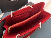 Chanel Shopping Bag Red Caviar Gold Hardware Size 33 x 24 x 13 cm - 6