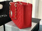 Chanel Shopping Bag Red Caviar Gold Hardware Size 33 x 24 x 13 cm - 4