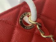 Chanel Shopping Bag Red Caviar Gold Hardware Size 33 x 24 x 13 cm - 5