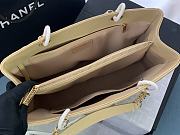 Chanel Shopping Bag Beige Caviar Gold Hardware 50995 Size 33 x 24 x 13 cm - 2