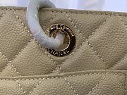 Chanel Shopping Bag Beige Caviar Gold Hardware 50995 Size 33 x 24 x 13 cm - 6