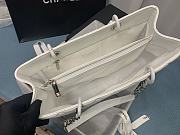 Chanel Shopping Bag White Caviar Silver Hardware 50995 Size 33 x 24 x 13 cm - 2