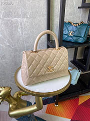 Chanel Coco Handle 92990 Cream Color Size 24 x 14 x 10 cm - 6