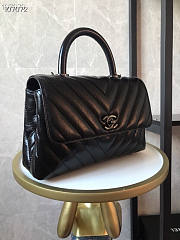 Chanel Coco Handle 92990 V Black Size 24 x 14 x 10 cm - 6