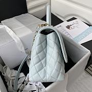 Chanel Coco Handle 92991 Light Blue Size 28cm - 5