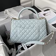 Chanel Coco Handle 92991 Light Blue Size 28cm - 4