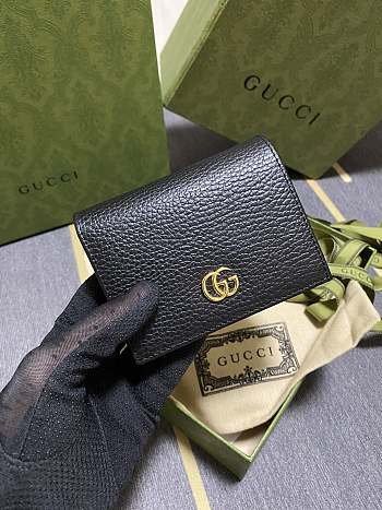 Gucci Wallet 456136 Black Size 11 x 9 x 3 cm