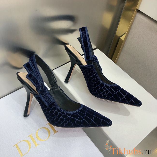 Dior Dark Blue High Heels - 1