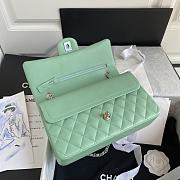 Chanel Flap Bag Lambskin in Light Green SHW 1112 Size 25.5 x 15.5 x 6.5 cm - 6