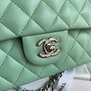 Chanel Flap Bag Lambskin in Light Green SHW 1112 Size 25.5 x 15.5 x 6.5 cm - 4