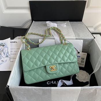 Chanel Flap Bag Lambskin in Light Green GHW 1112 Size 25.5 x 15.5 x 6.5 cm
