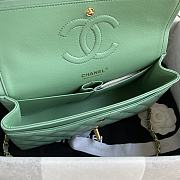 Chanel Flap Bag Lambskin in Light Green GHW 1112 Size 25.5 x 15.5 x 6.5 cm - 2