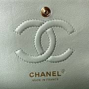 Chanel Flap Bag Caviar in Light Green 23cm with Gold Hardware A01113 - 2