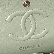 Chanel Flap Bag Caviar in Light Green 23cm with Silver Hardware A01113 - 6