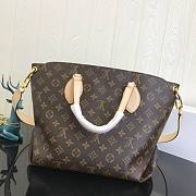 LV Original Monogram Flower Zipped Tote Mm Beige M44347 Size 36 x 28 x 17 - 5