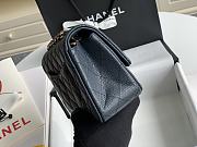 Chanel Flap Bag Caviar Dark Blue Gold Hardware Size 20 cm - 5