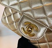 Chanel Flap Bag Gold Color Gold Hardware Size 20 cm - 5