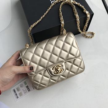 Chanel Mini Flap Bag Gold Hardware Size 17 cm