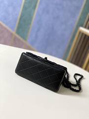 Chanel Mini Flap Bag Black Hardware Size 17 cm - 6