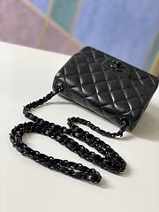 Chanel Mini Flap Bag Black Hardware Size 17 cm - 5