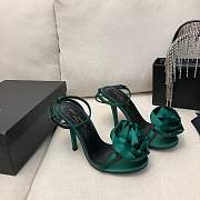 YSL Ivy Flower 100 Satin Sandal - 2