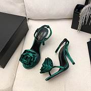 YSL Ivy Flower 100 Satin Sandal - 4