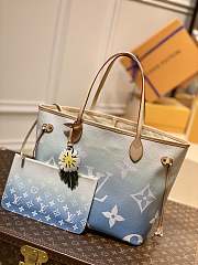 LV NEVERFULL Medium Handbag Blue M45678 Size 32x29x17cm - 1