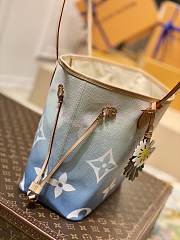 LV NEVERFULL Medium Handbag Blue M45678 Size 32x29x17cm - 4