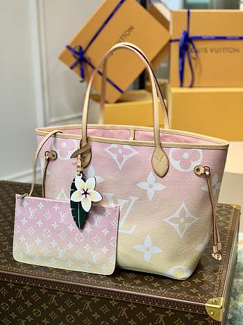 LV NEVERFULL Medium Handbag Light Pink M45680 Size 32x29x17cm