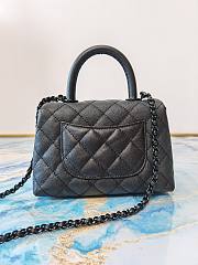 Chanel Coco Extra Mini Handle Caviar Bag Black Hardware Size 13×19×9 cm - 2