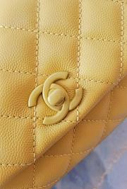 Chanel Coco Extra Mini Handle Bag Yellow Hardware Size 13×19×9 cm - 5