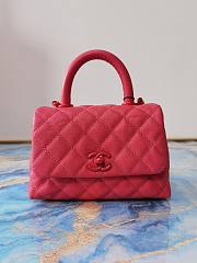 Chanel Coco Extra Mini Handle Bag Pink Hardware Size 13×19×9 cm - 1