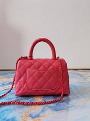 Chanel Coco Extra Mini Handle Bag Pink Hardware Size 13×19×9 cm - 3