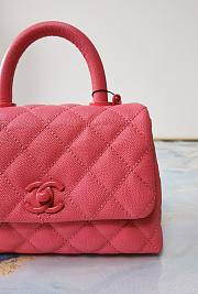 Chanel Coco Extra Mini Handle Bag Pink Hardware Size 13×19×9 cm - 2