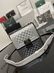 Chanel Leboy Calfskin Silver Hardware 67085 Size 20 cm - 1