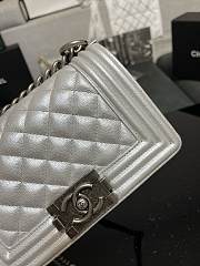 Chanel Leboy Calfskin Silver Hardware 67085 Size 20 cm - 4