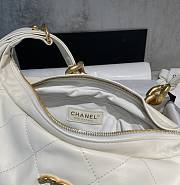 Chanel Hobo Shopping Bag 2022 White Size 28 x 17 x 9 cm - 2