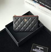 Chanel Coin Purse Gold Hardware 50168 Size 9.5 × 1 cm - 1