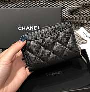 Chanel Classic Wallet Silver Hardware Size 7.5 x 11.2 cm - 6