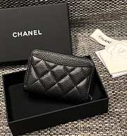 Chanel Classic Wallet Silver Hardware Size 7.5 x 11.2 cm - 4