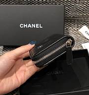 Chanel Classic Wallet Silver Hardware Size 7.5 x 11.2 cm - 3