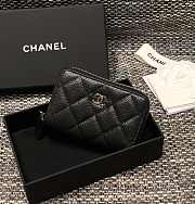 Chanel Classic Wallet Silver Hardware Size 7.5 x 11.2 cm - 2