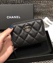 Chanel Classic Wallet Gold Hardware Size 7.5 x 11.2 cm - 1