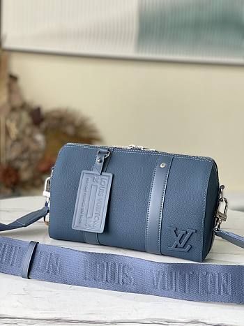 LV City Keepall M59328 Blue Size 27 x 17 x 13 cm