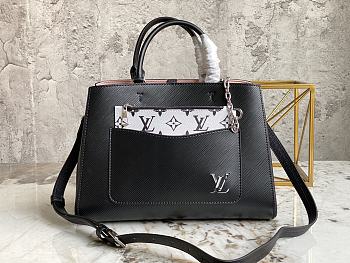 LV Marelle Tote MM Black Size 30 x 21 x 13 cm