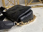 LV Wallet On Strap Black Size 20 x 12 x 6 cm - 3