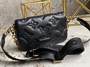 LV Wallet On Strap Black Size 20 x 12 x 6 cm - 6