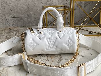 LV Speedy Papillon BB White Size 20 x 10 x 10 cm